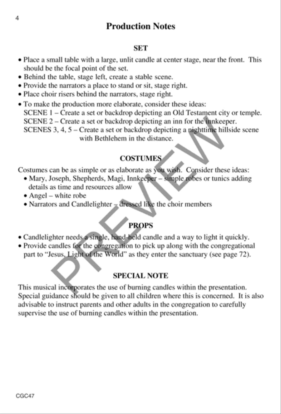 Light of the World (Full Score) Unison Choir scores gallery preview page 5