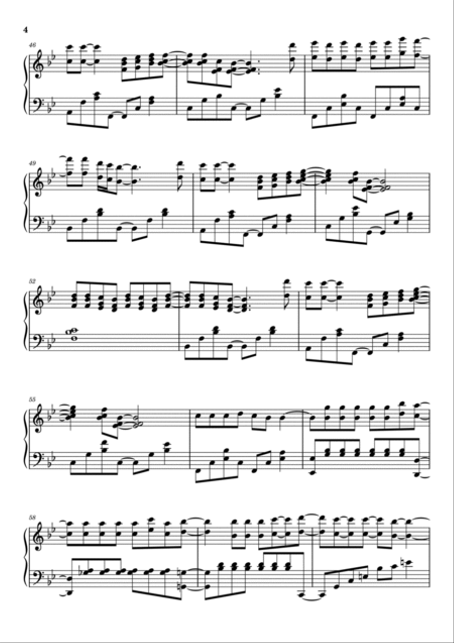 Sometimes Sometimes Piano Solo scores gallery preview page 4