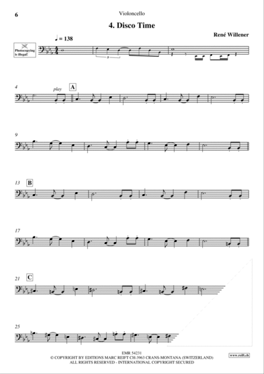 Happy Birthday Cello scores gallery preview page 6