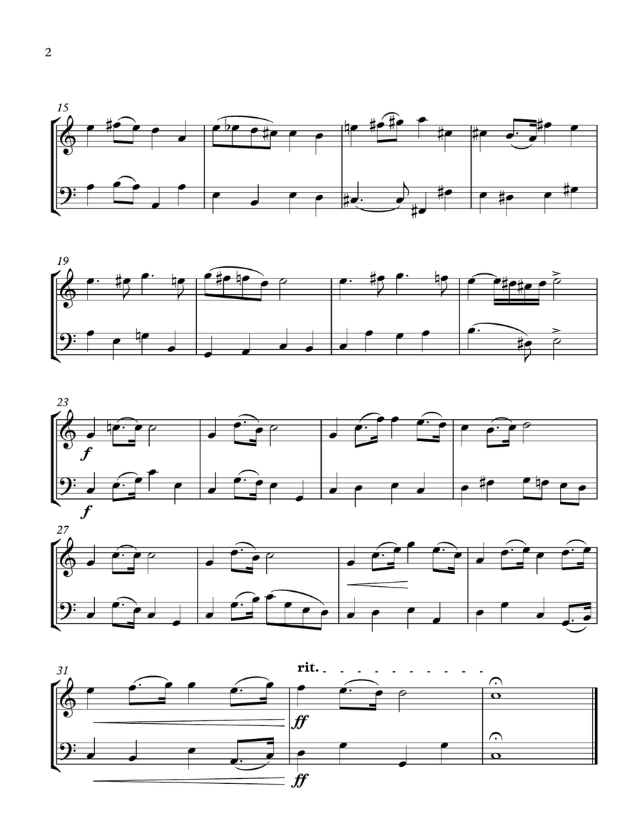 Wagner Wedding March Violin Cello Duet- 3 Tonalities included String Duet scores gallery preview page 2