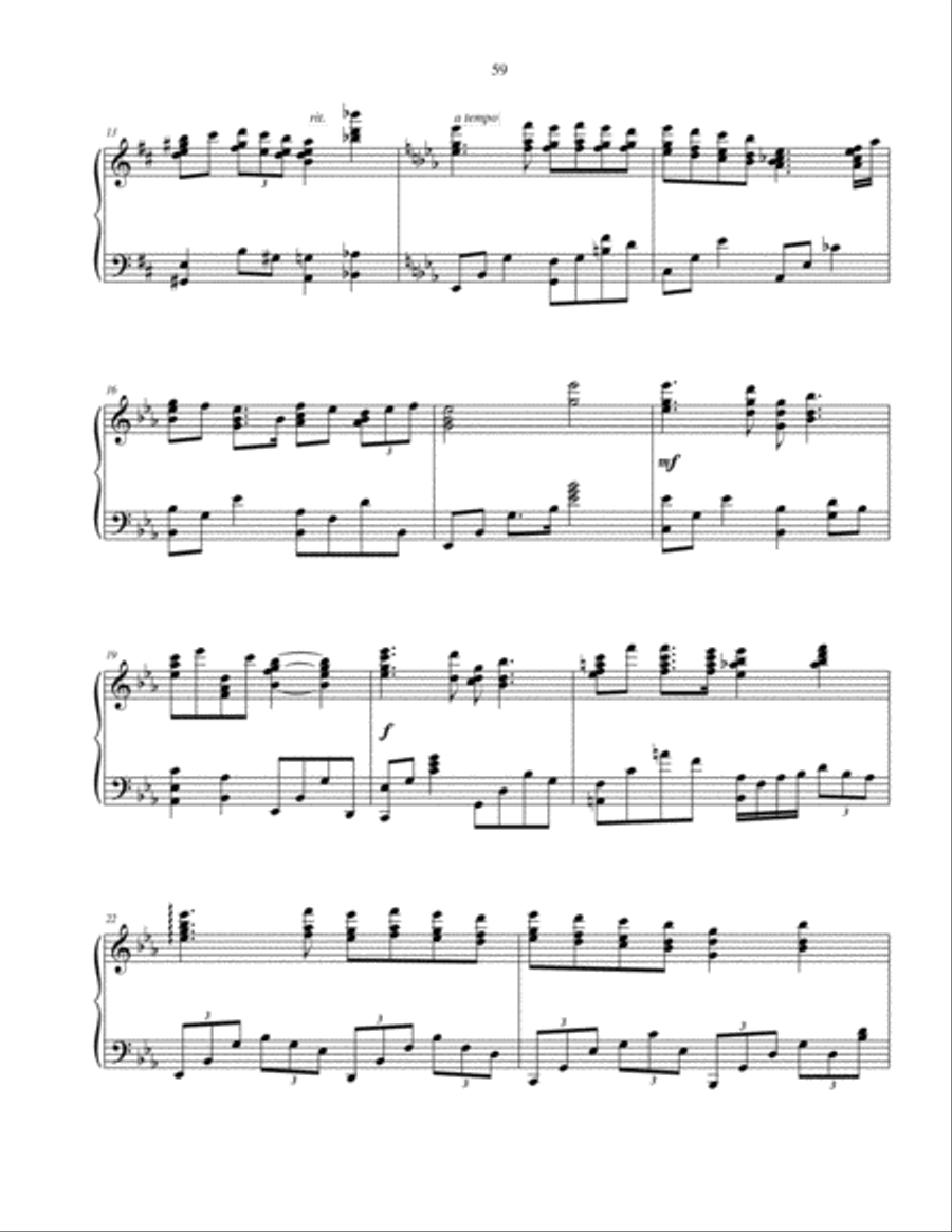 Mist Over the Great Smoky Mountains Piano Solo scores gallery preview page 2