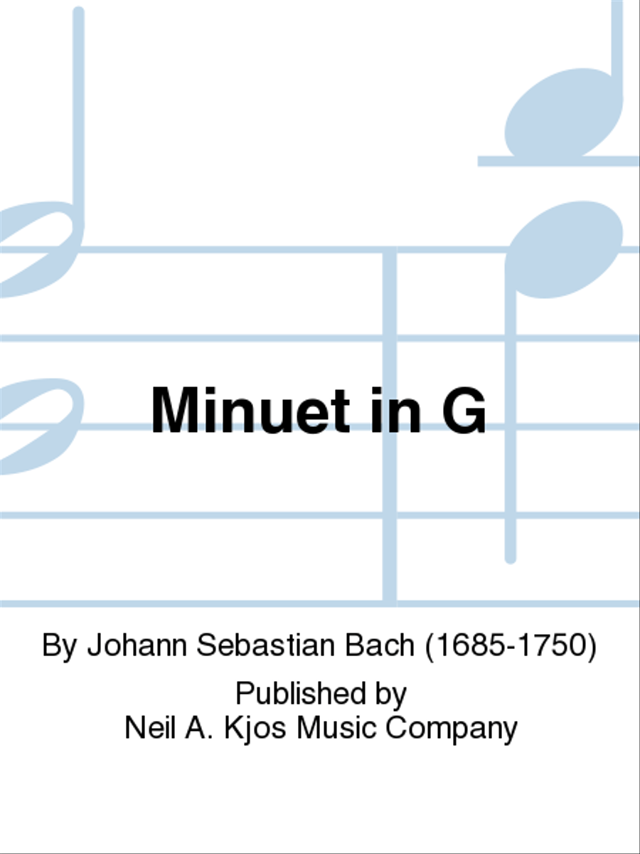 Minuet in G Alto Saxophone scores gallery preview page 1