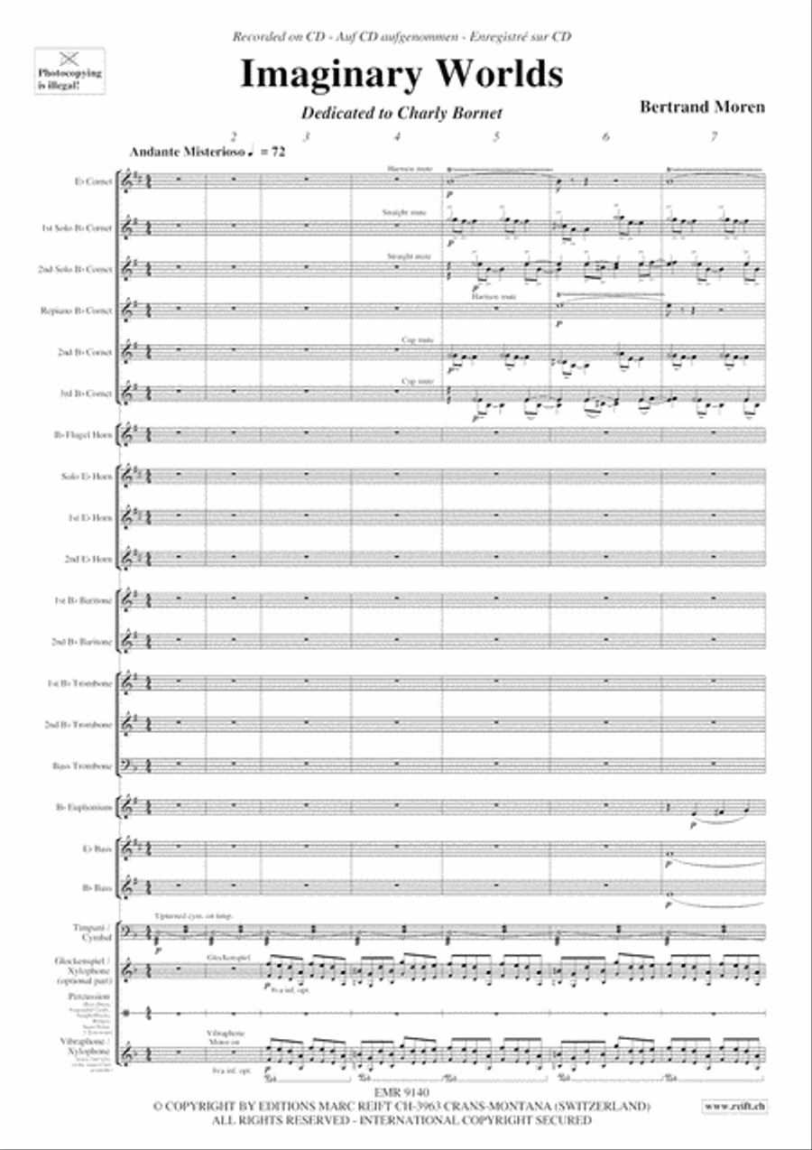 Imaginary Worlds Brass Band scores gallery preview page 4