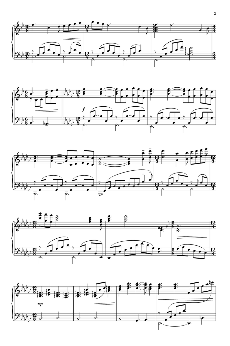 Memory (from Cats) Piano Solo scores gallery preview page 3
