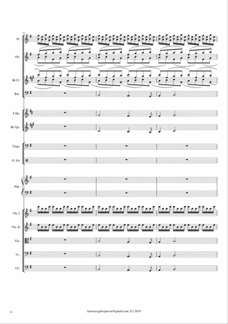 Layag (Sail) Chamber Orchestra scores gallery preview page 6