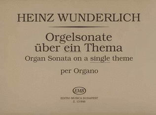 Orgelsonate über ein Thema