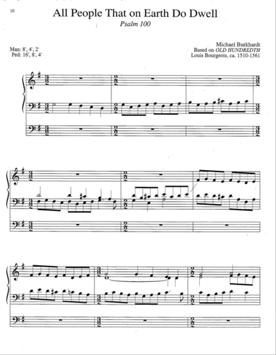Five Psalm Hymn Improvisations Organ scores gallery preview page 3