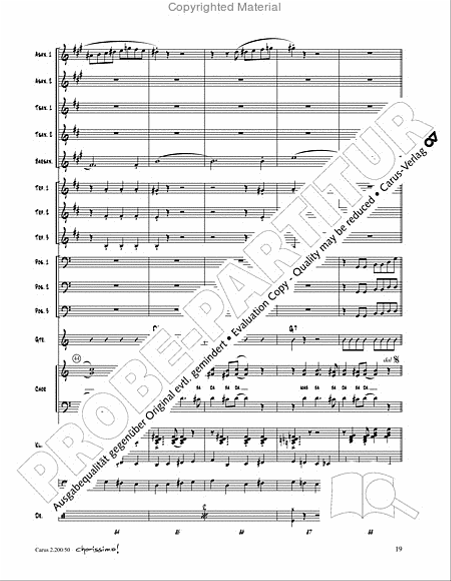 Chorissimo. Instrumentale Begleitarrangements fur Small Bigband, Vol. 3 Big Band scores gallery preview page 17