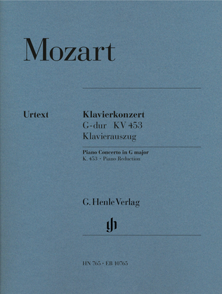 Book cover for Piano Concerto [No. 17] in G major K. 453