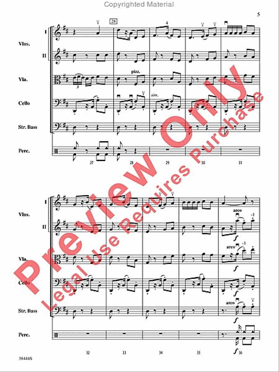 Habanera (from the opera Carmen) String Orchestra scores gallery preview page 6
