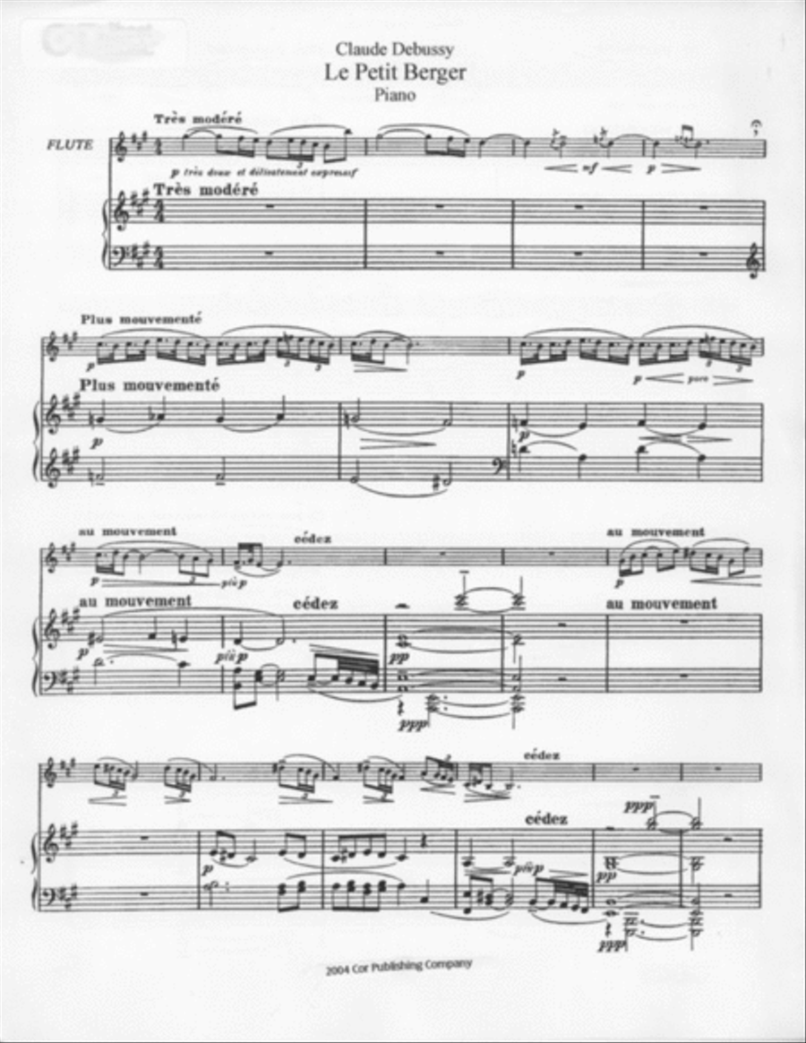 Le Petit Berger Flute Solo scores gallery preview page 1