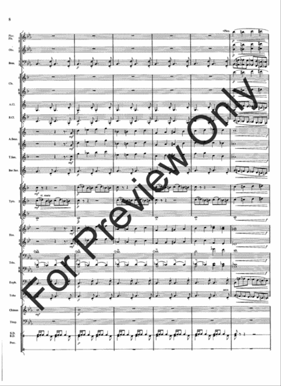 Meramec Rhapsody (Score) Concert Band scores gallery preview page 10