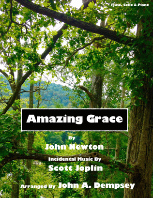 Book cover for Amazing Grace / The Entertainer (Trio for Flute, Cello and Piano)