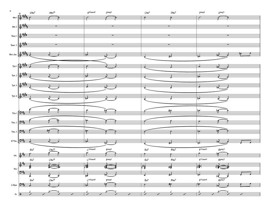 Save Your Love For Me Jazz Ensemble scores gallery preview page 4