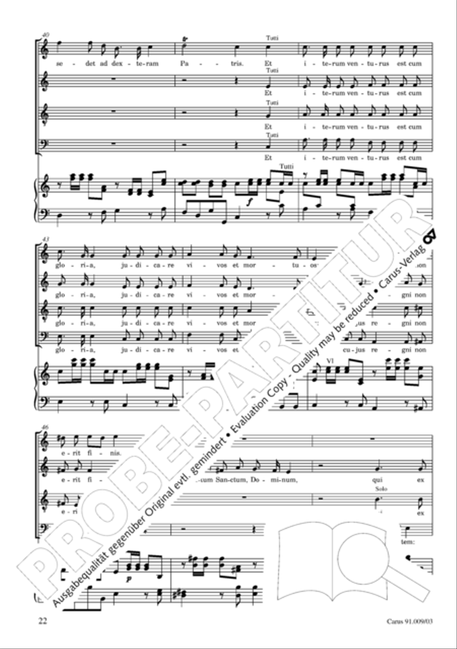 Missa Sancti Gabrielis 4-Part scores gallery preview page 23
