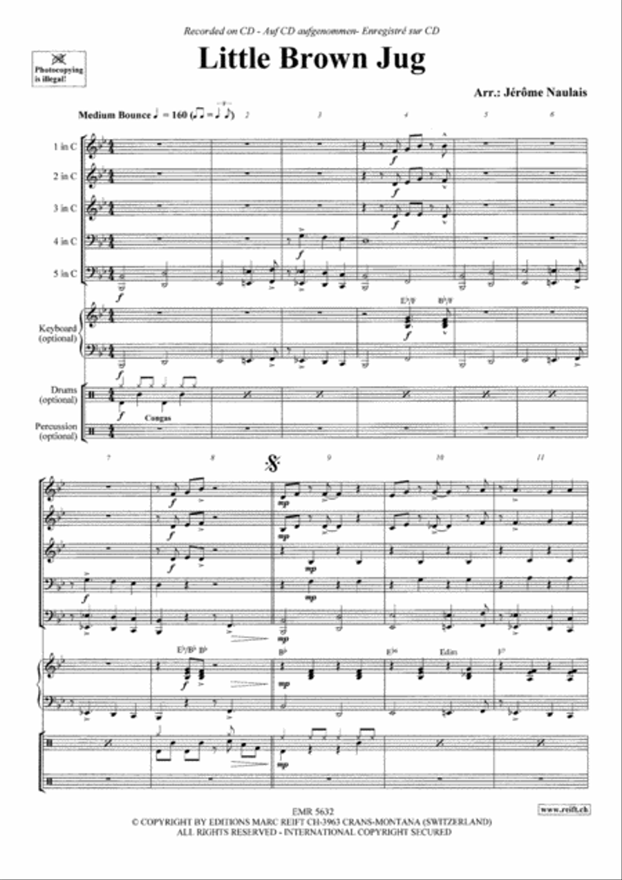 Little Brown Jug Little Brown Jug Brass Band scores gallery preview page 3