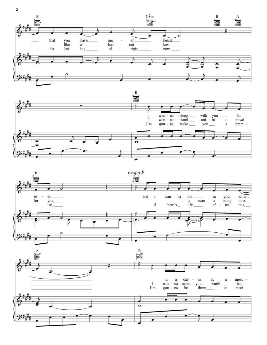 Making Memories Of Us Piano, Vocal, Guitar scores gallery preview page 2