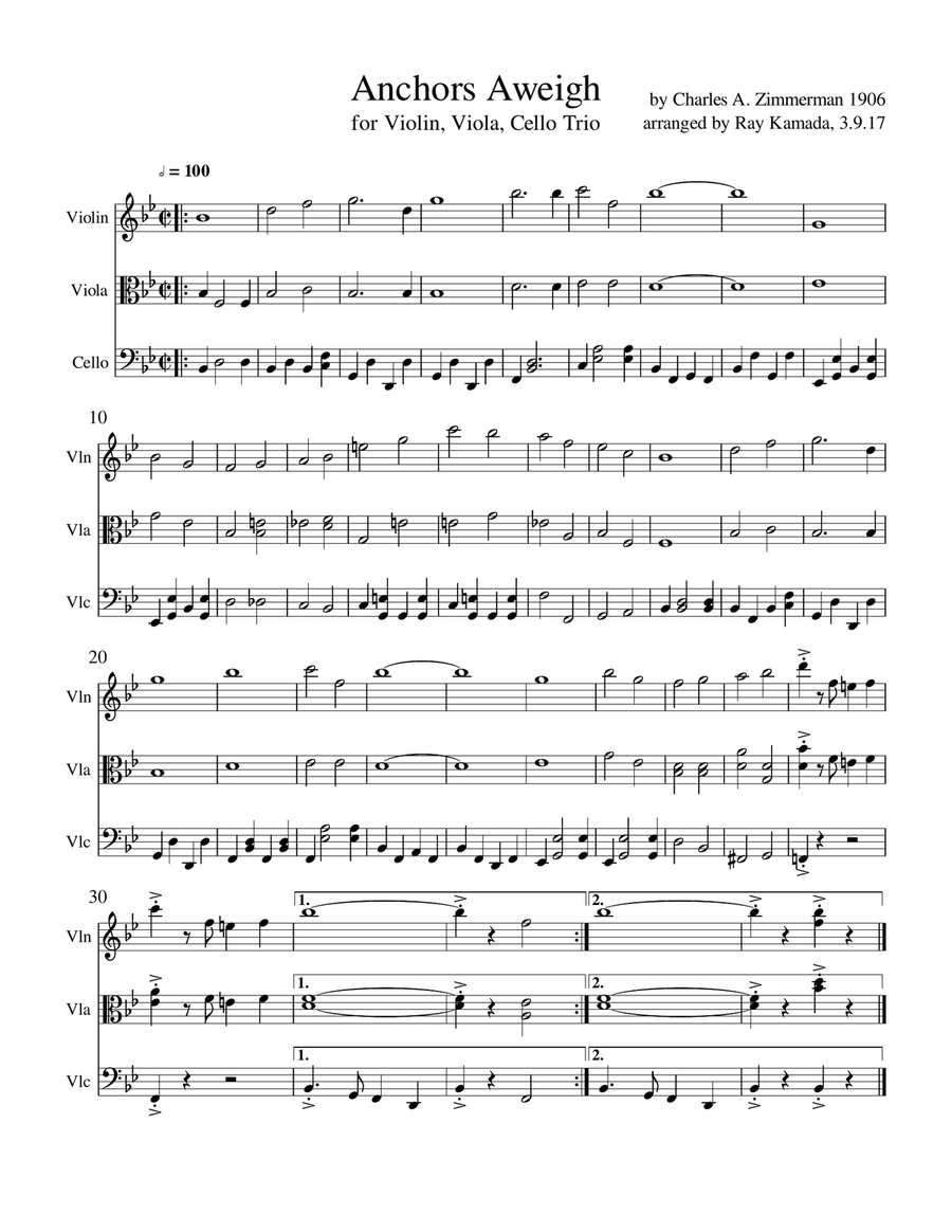 String trios violin viola cello outlet