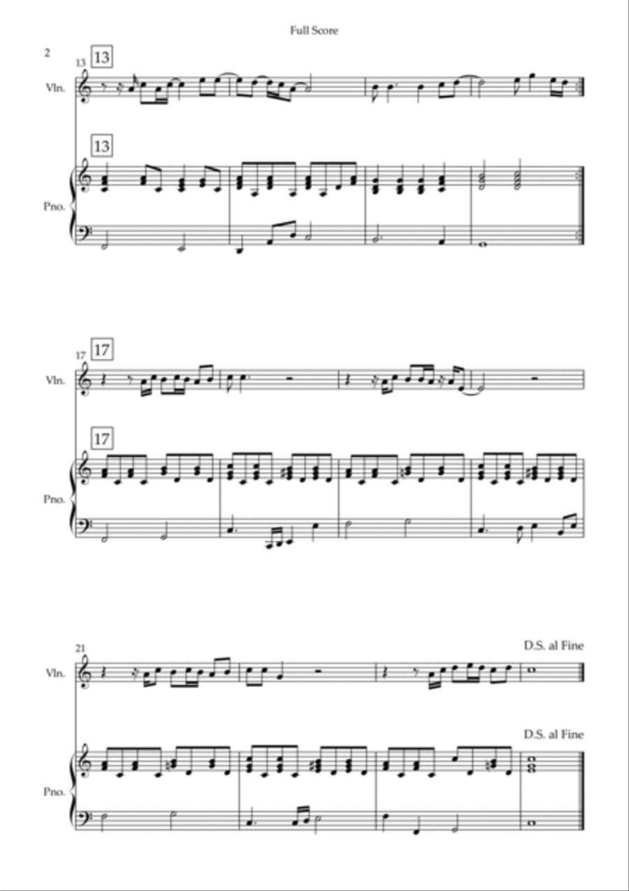 Imagine Violin Solo scores gallery preview page 2