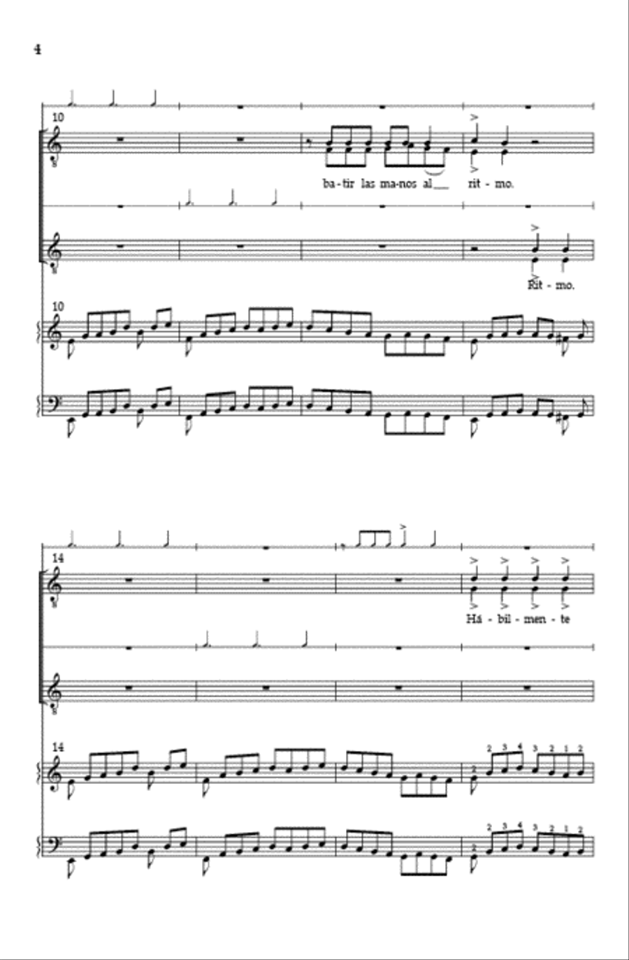 Ritmo Ritmo TTBB scores gallery preview page 3