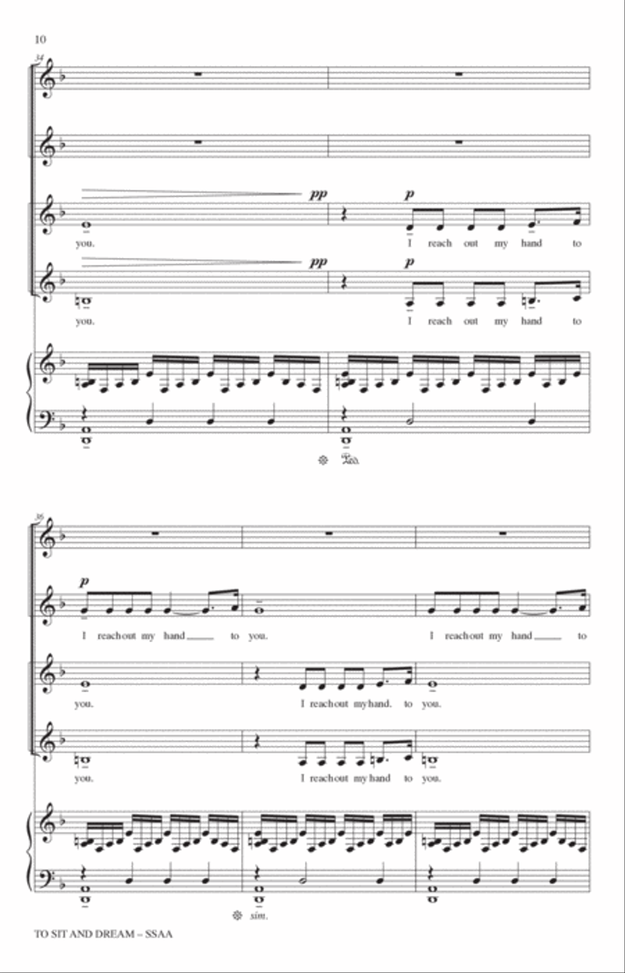 To Sit And Dream SSA scores gallery preview page 8