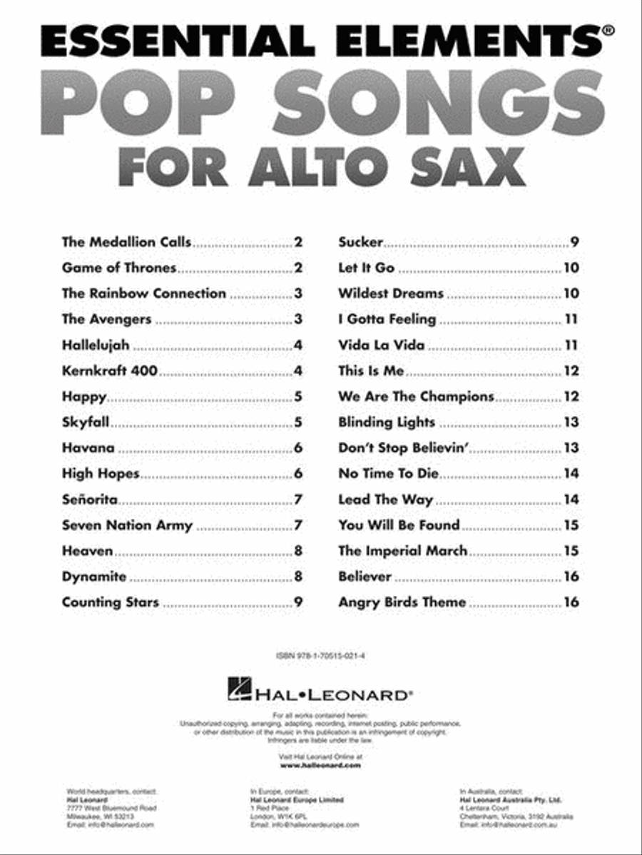 Saxophone pop shop music