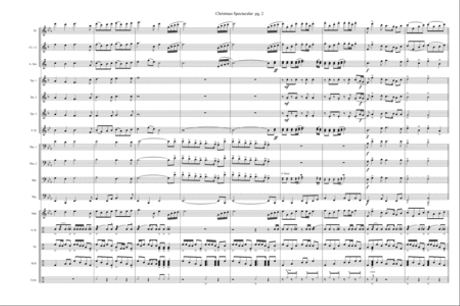 Christmas Spectacular Marching Band scores gallery preview page 3