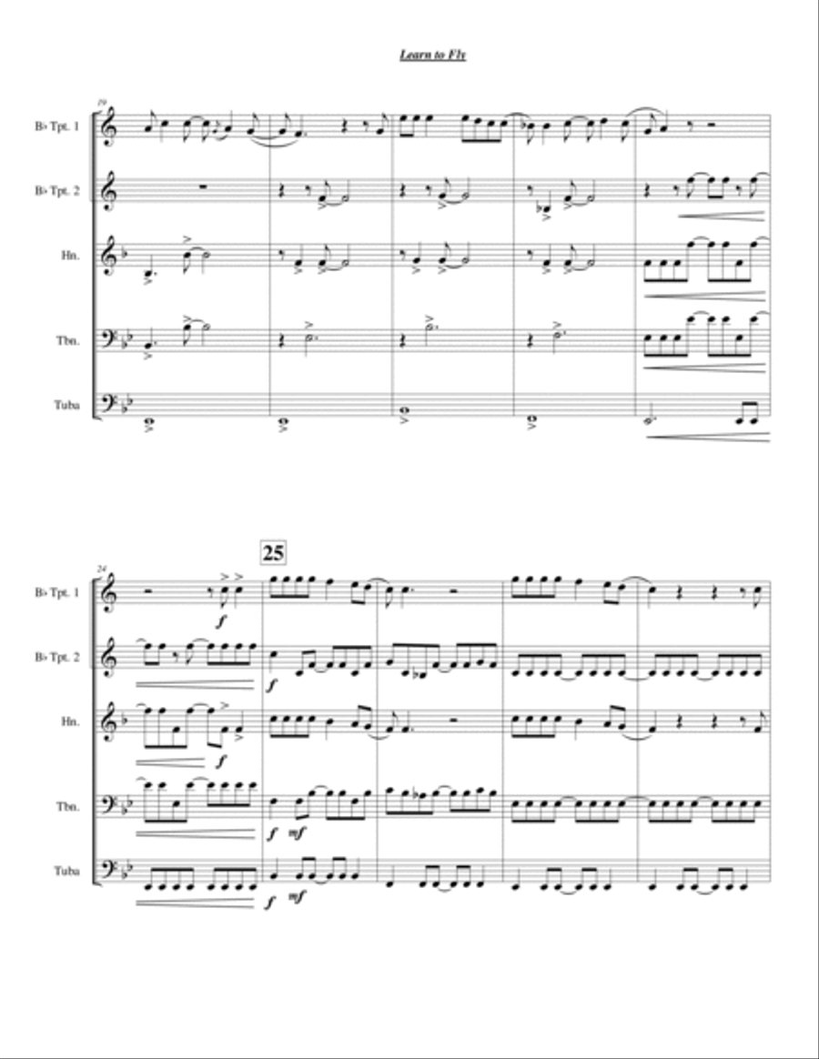 Learn To Fly Learn To Fly Chamber Music scores gallery preview page 3