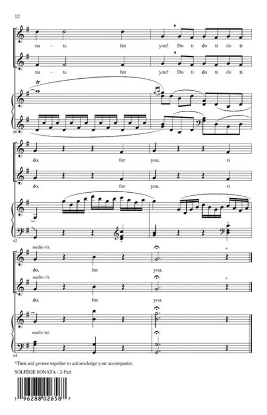 Solfege Sonata 2-Part scores gallery preview page 6