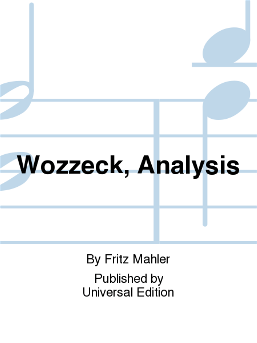 Wozzeck, Analysis School and Community scores gallery preview page 1