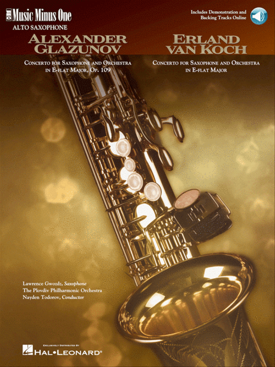 Book cover for Glazunov – Concerto in E-flat Major, Op. 109; Von Koch – Concerto in E-flat Major