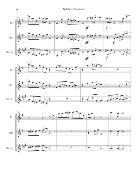 Natchez Steamboat (Flute, Oboe, Clarinet) image number null