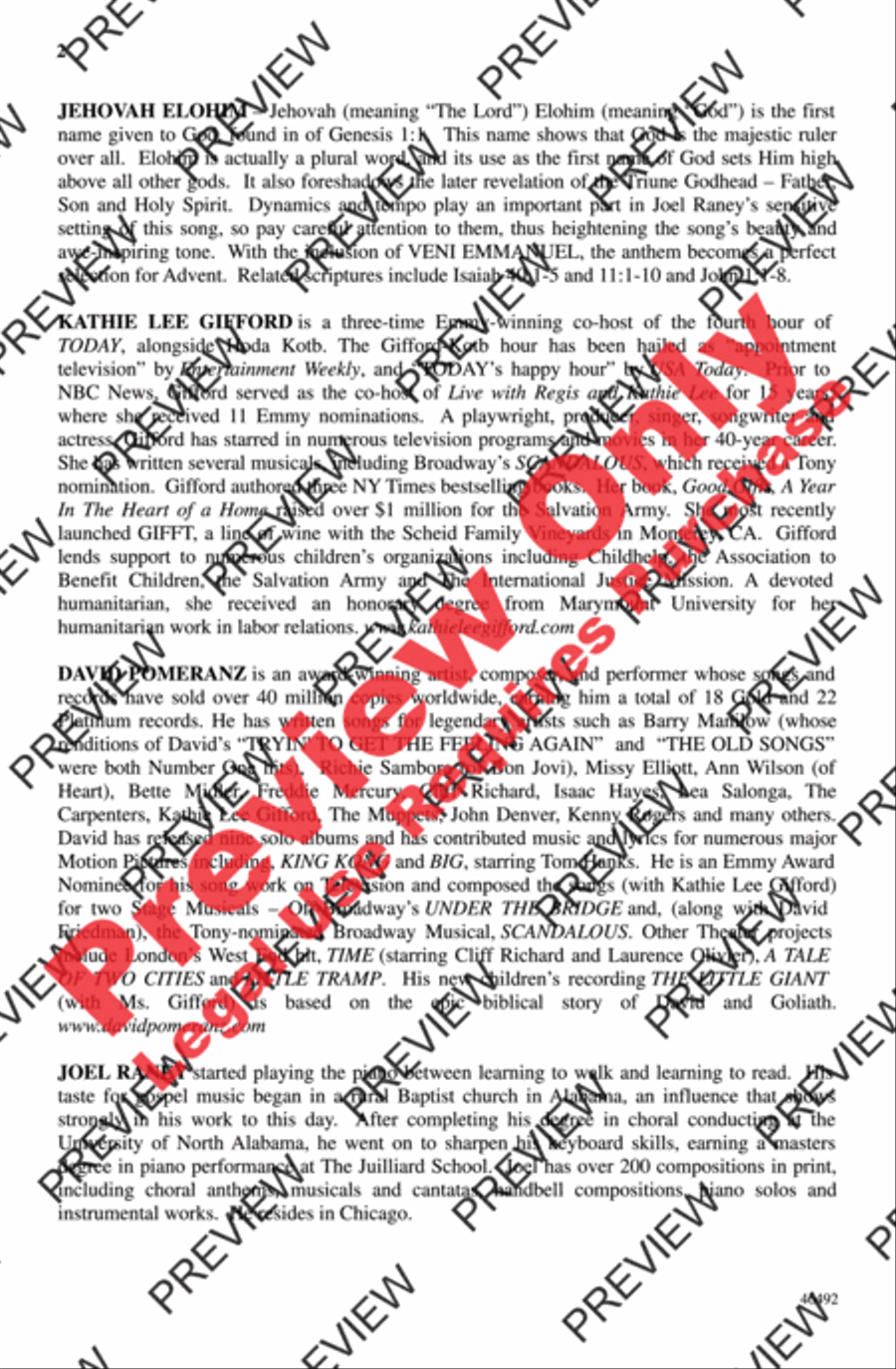 Jehovah Elohim Jehovah Elohim 4-Part scores gallery preview page 2