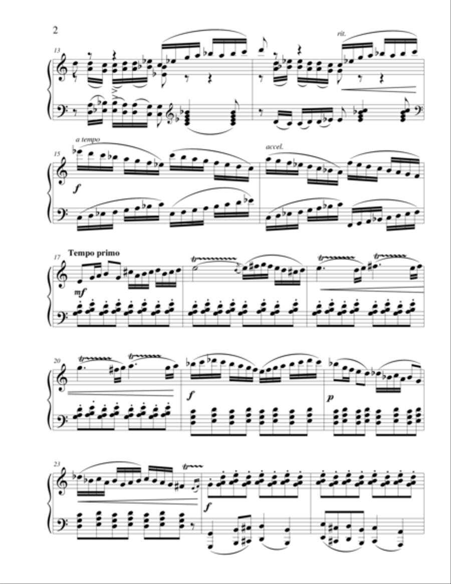 Sonata #1 in C major (Commedia dell’arte all’improvviso) Piano Solo scores gallery preview page 4