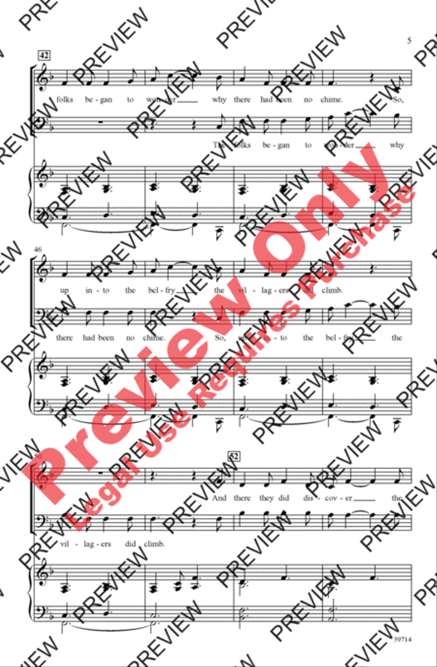 Jonathan's Bell Carol Jonathan's Bell Carol 3-Part scores gallery preview page 5