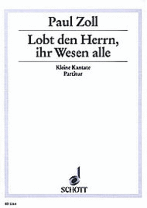 Book cover for Lobt Den Herren Ihr Wesen All F.s.