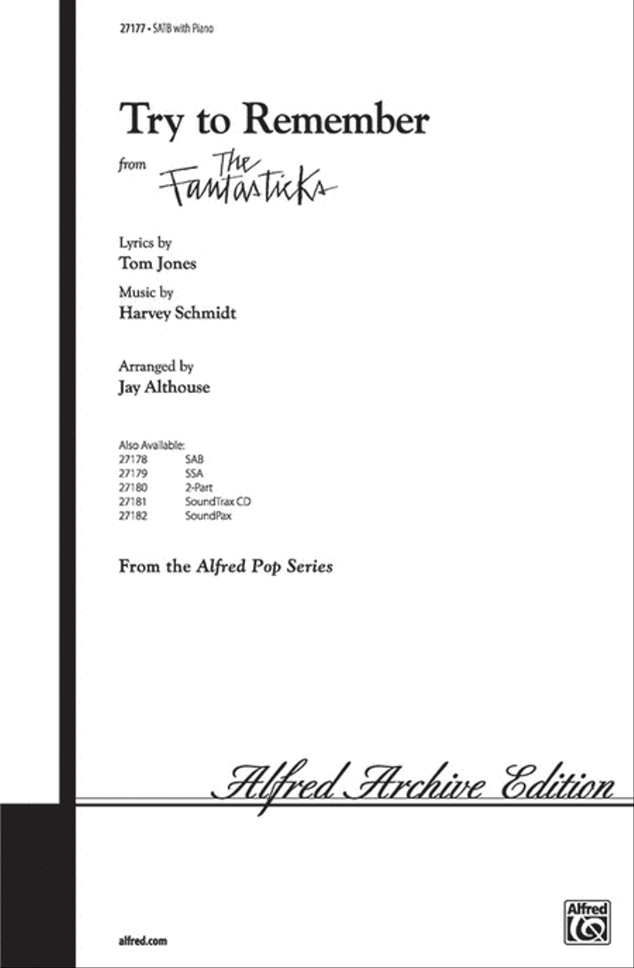 Try to Remember 4-Part scores gallery preview page 1