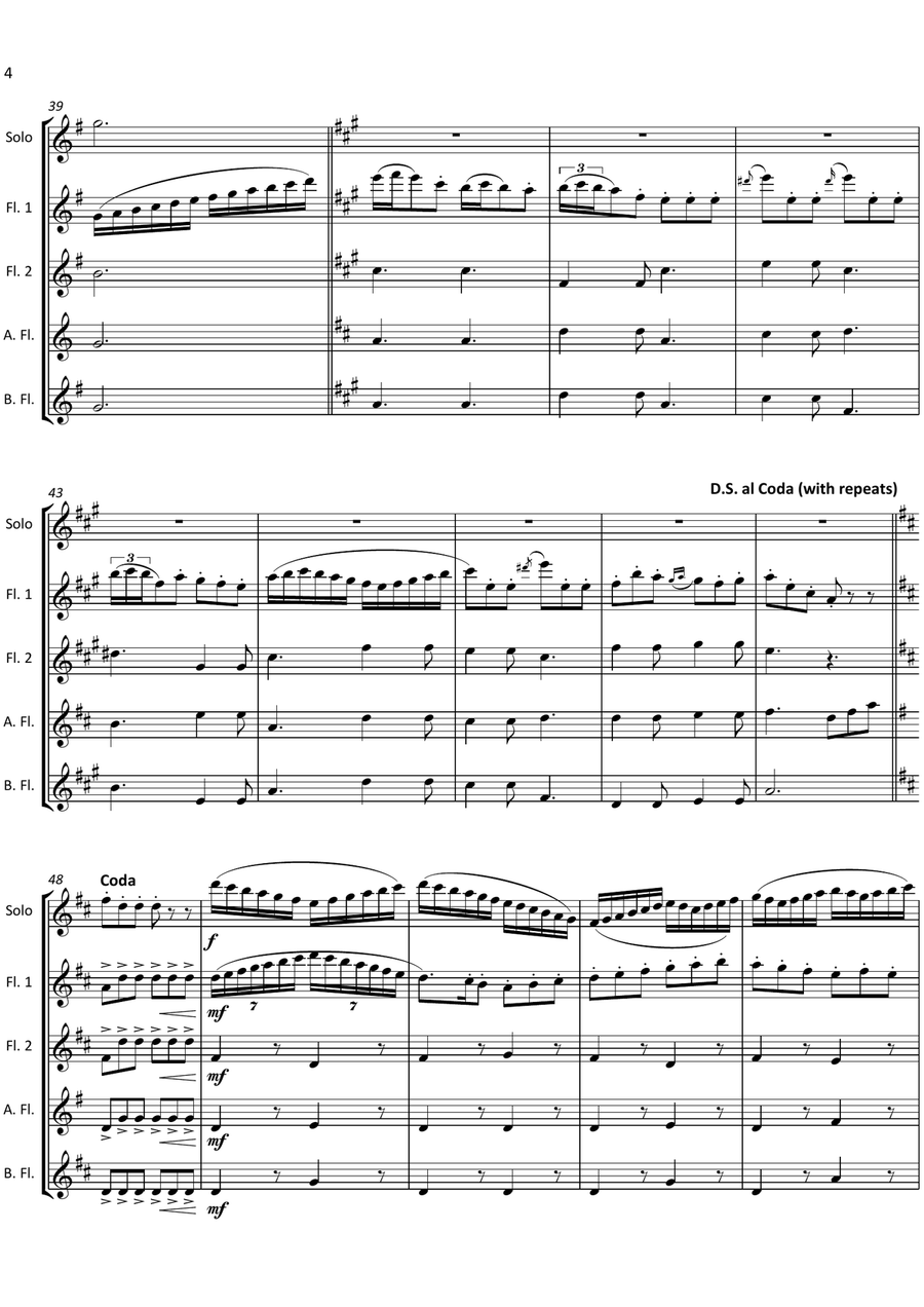 Pennywhistle Jig from the film THE MOLLY MAGUIRES Flute Solo scores gallery preview page 4