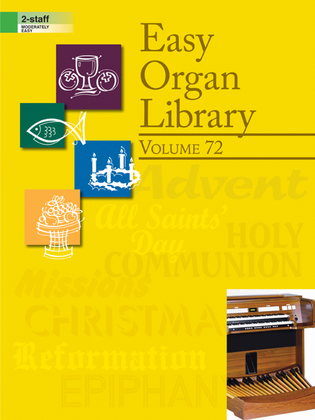 Book cover for Easy Organ Library, Vol. 72