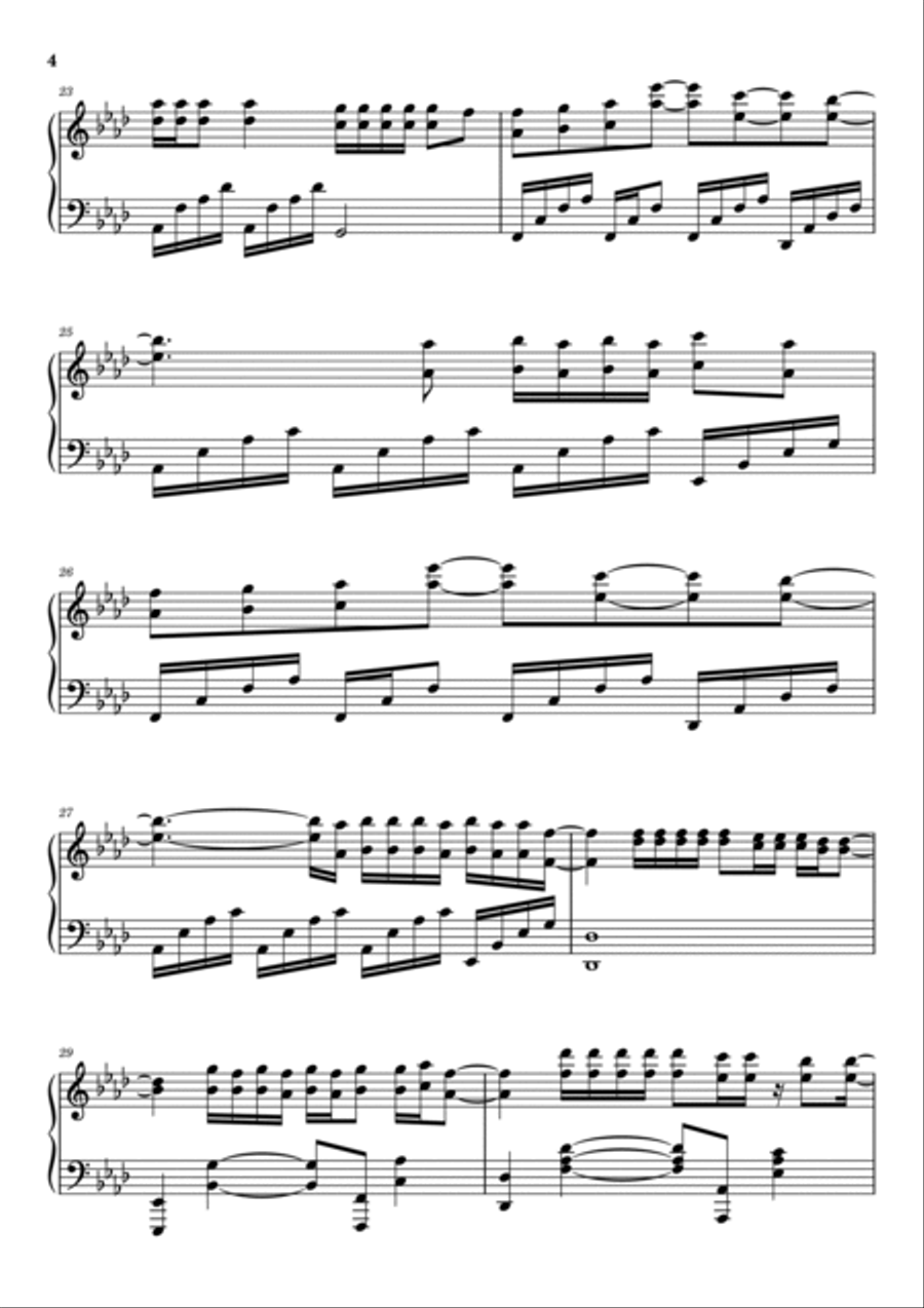 Heart Attack Heart Attack Piano Solo scores gallery preview page 4