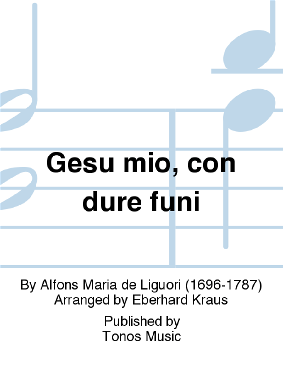 Gesu mio, con dure funi 4-Part scores gallery preview page 1
