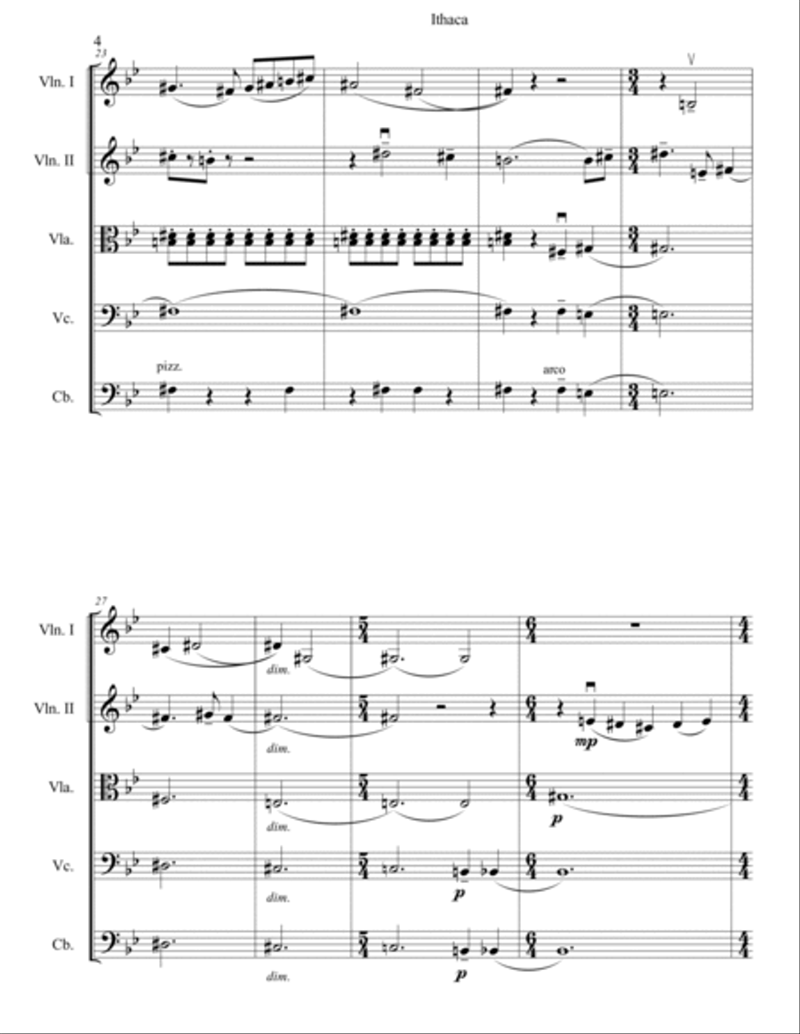 Ithaca String Orchestra scores gallery preview page 5