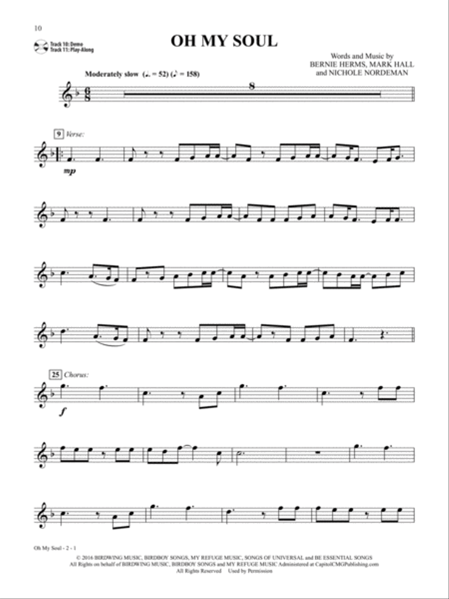 Top Christian Hits Instrumental Solos Clarinet Solo scores gallery preview page 4