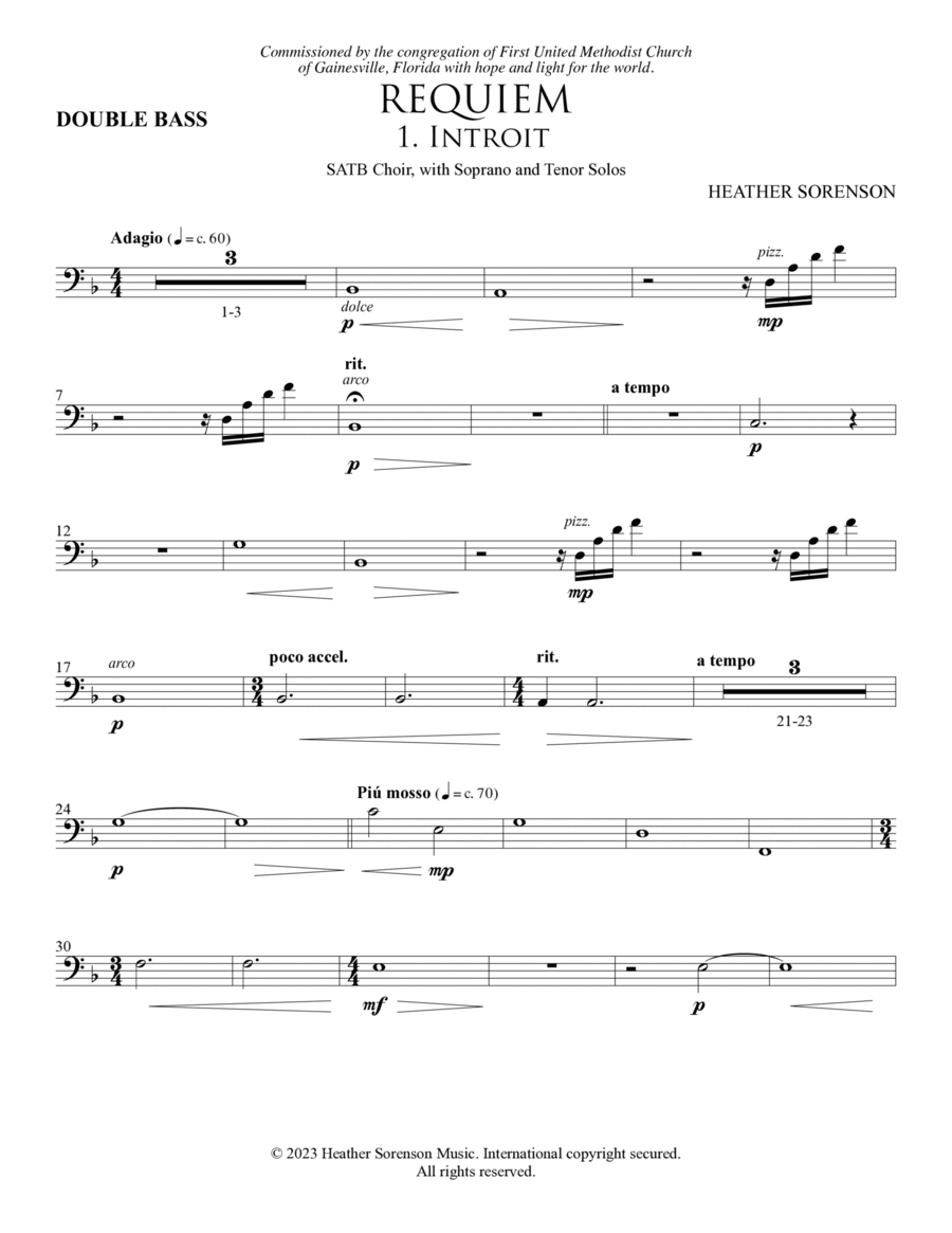 Book cover for Requiem - Double Bass