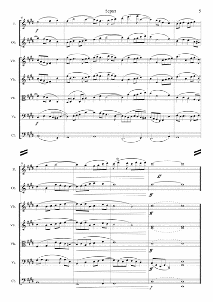 Septet Small Ensemble scores gallery preview page 5