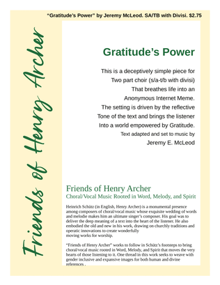 Gratitude's Power