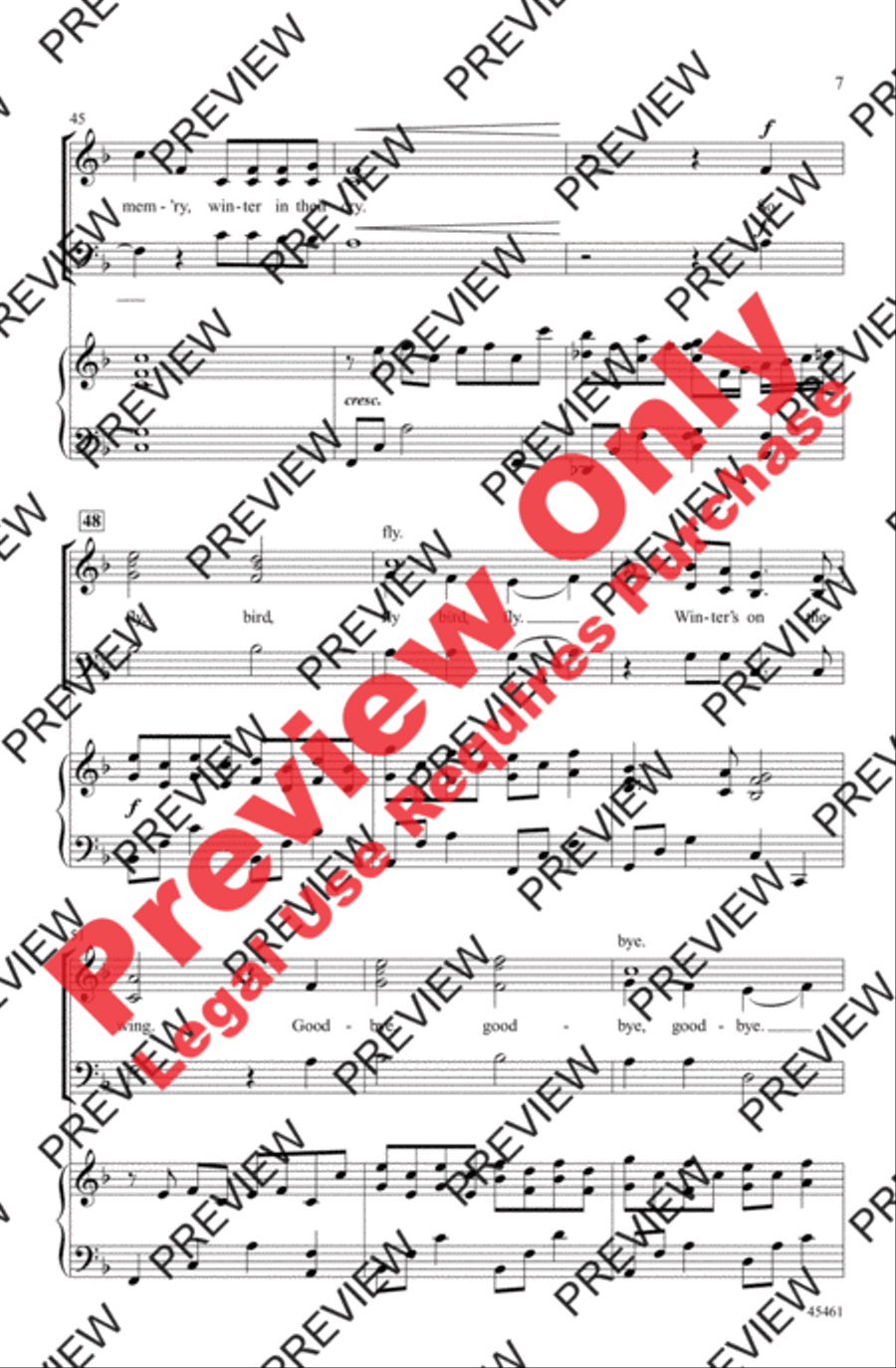 Something Told the Wild Geese 3-Part scores gallery preview page 14