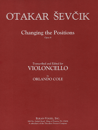 Book cover for Changing the Positions, Op. 8