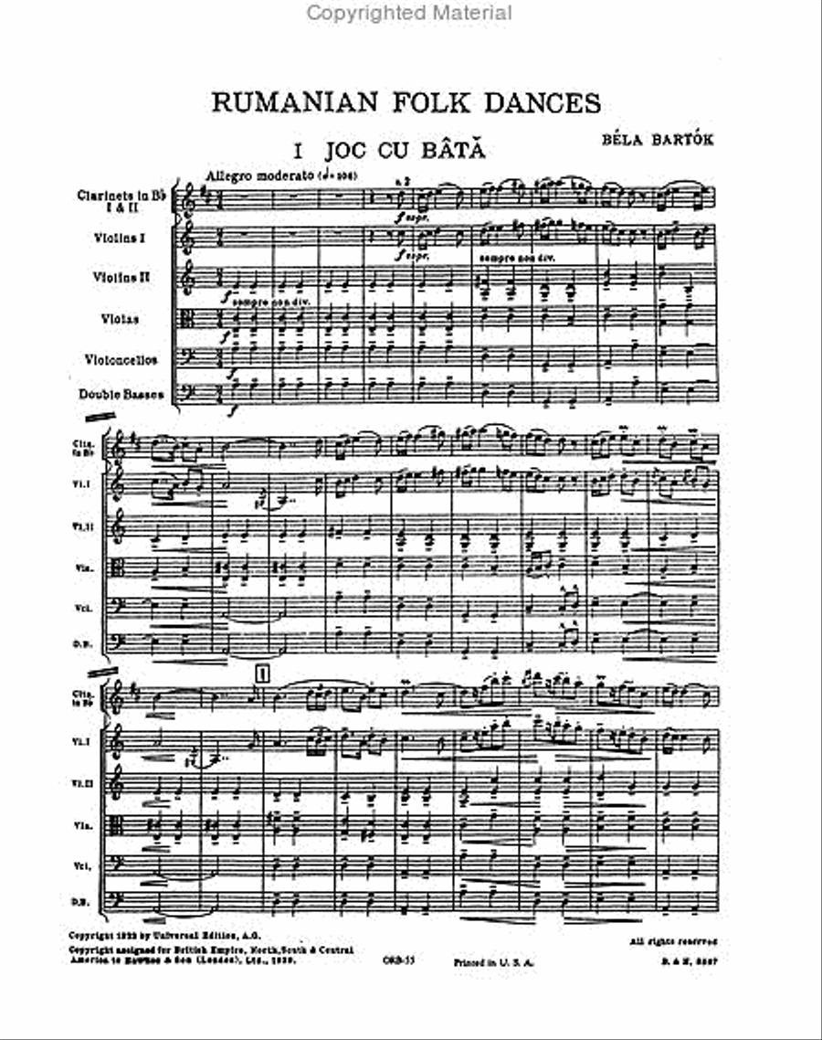 Rumanian Folk Dances Rumanian Folk Dances Orchestra scores gallery preview page 2