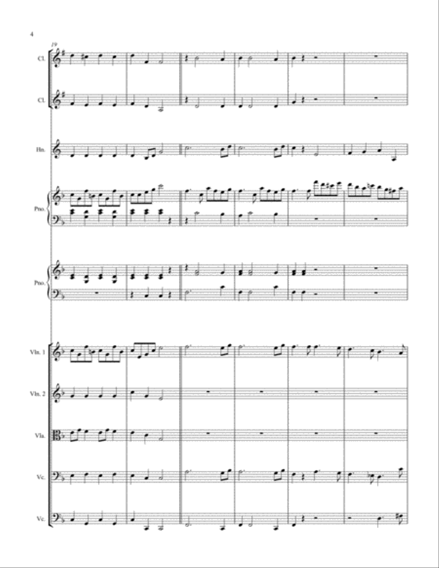 Kuhlau: Sonatina Op 55, No. 1 Chamber Orchestra scores gallery preview page 5